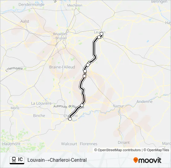 IC Train Line Map