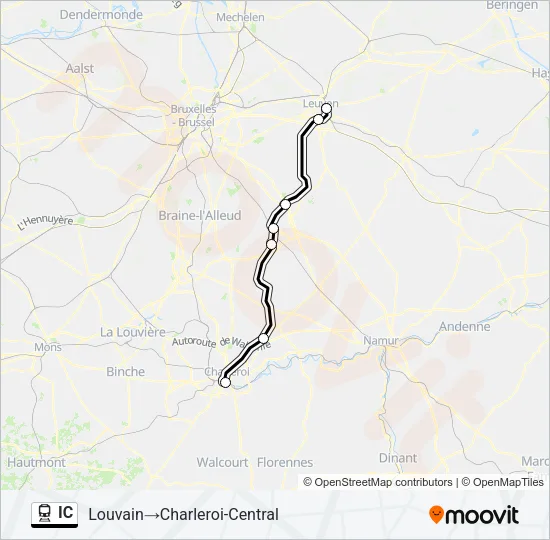 IC Train Line Map