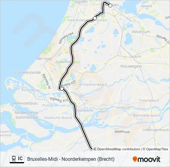 IC Train Line Map