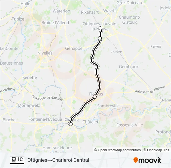 IC Train Line Map