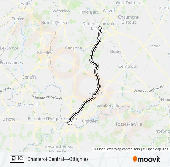 IC Train Line Map