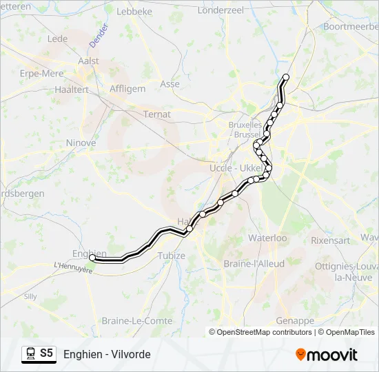 S5 Train Line Map