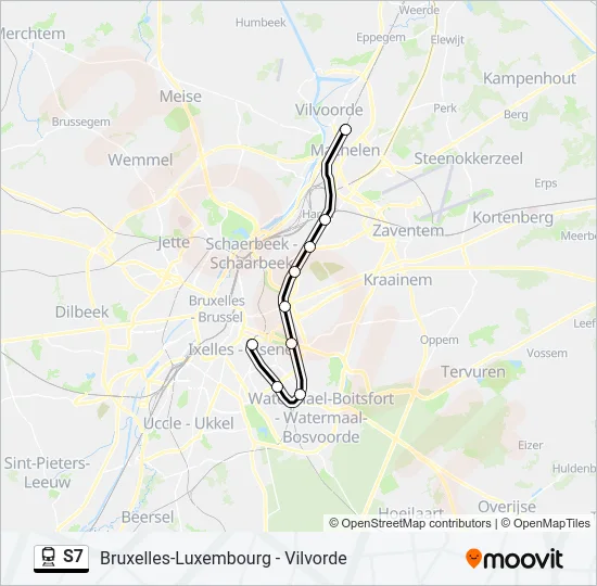 S7 Train Line Map