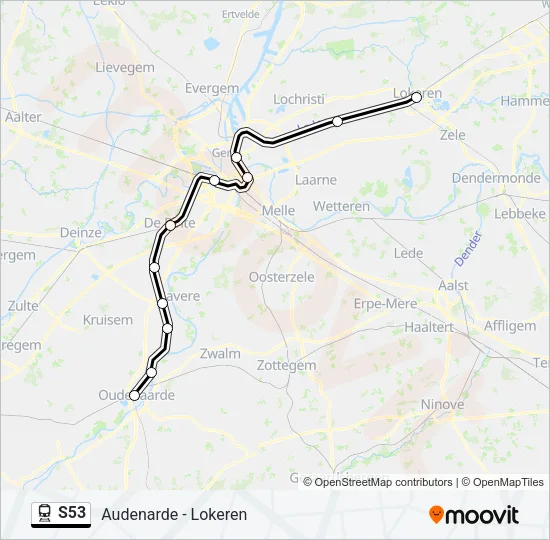 S53 Train Line Map