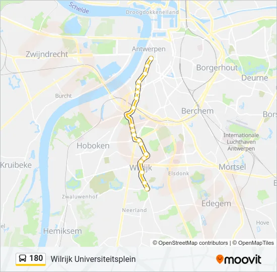 180 Bus Line Map