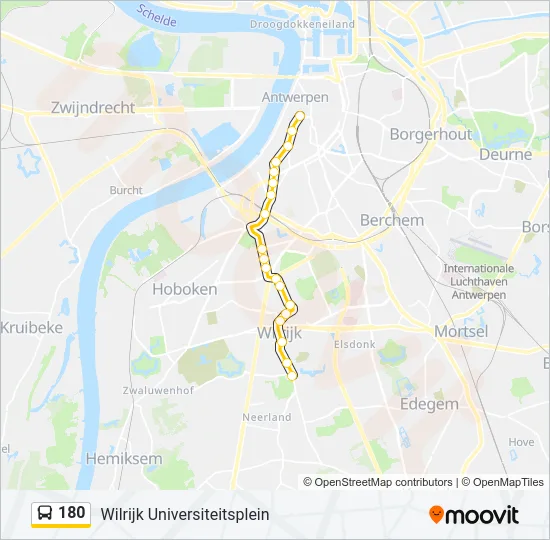 180 Bus Line Map