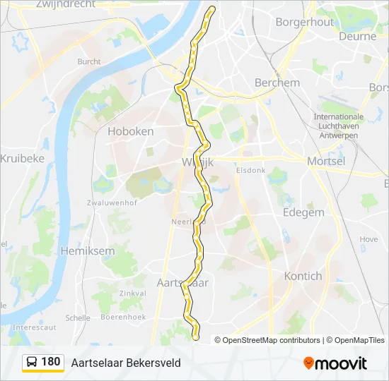 180 Bus Line Map