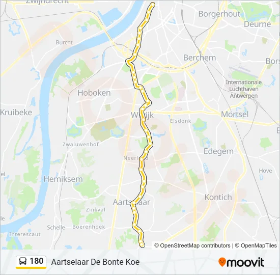 180 Bus Line Map