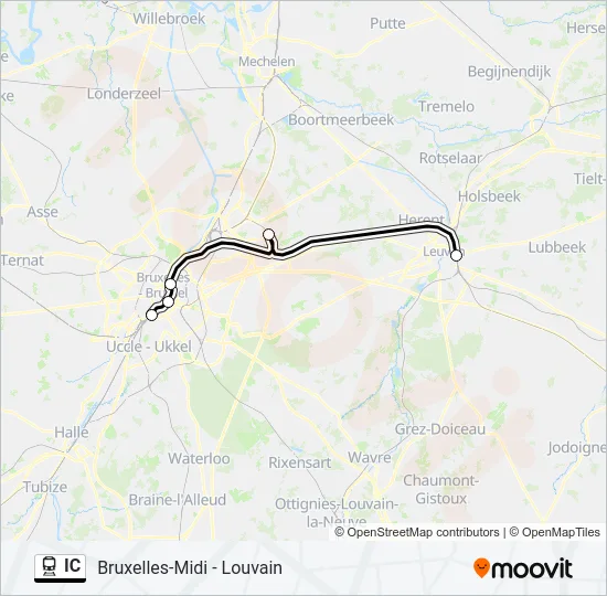 IC Train Line Map