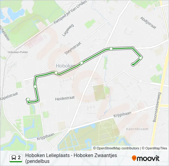 2 Bus Line Map