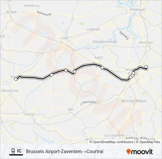 IC Train Line Map