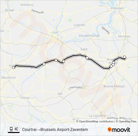 IC Train Line Map