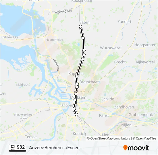 S32 Train Line Map