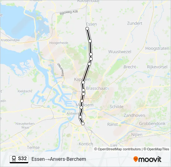 S32 Train Line Map