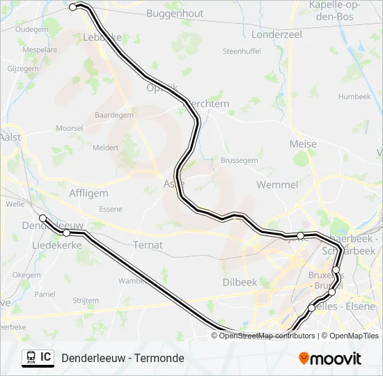 IC Train Line Map