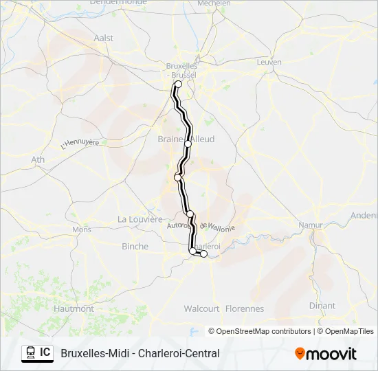 IC Train Line Map
