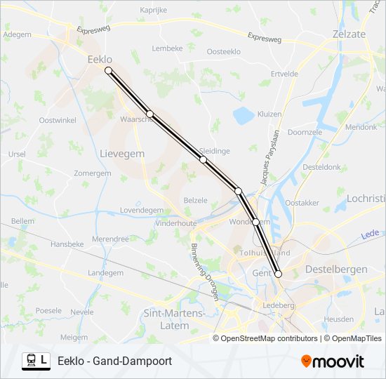 L train Line Map