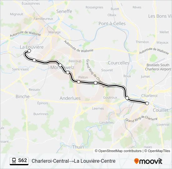 S62 Train Line Map