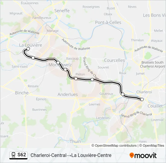 S62 Train Line Map