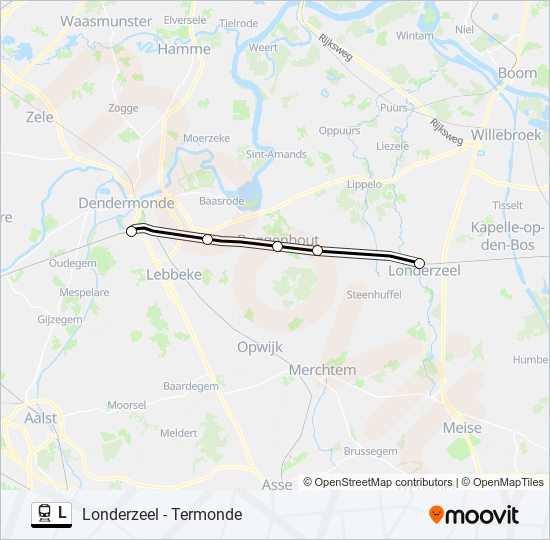 L train Line Map