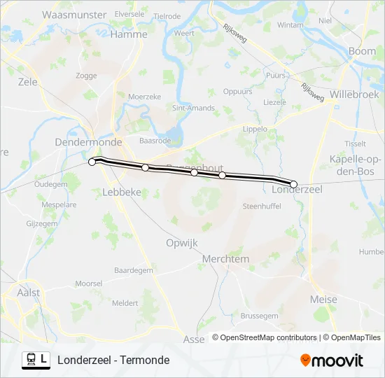 L Trein Line Map