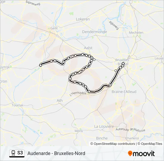 S3 Train Line Map
