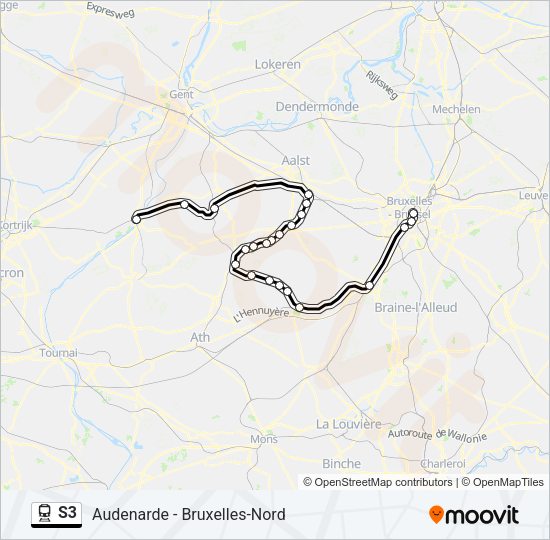 S3 Train Line Map