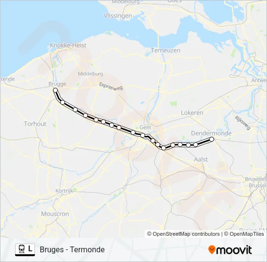 L Train Line Map