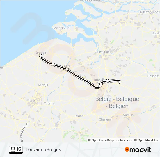 IC Train Line Map