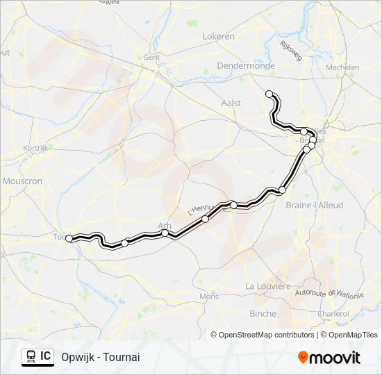 IC Train Line Map
