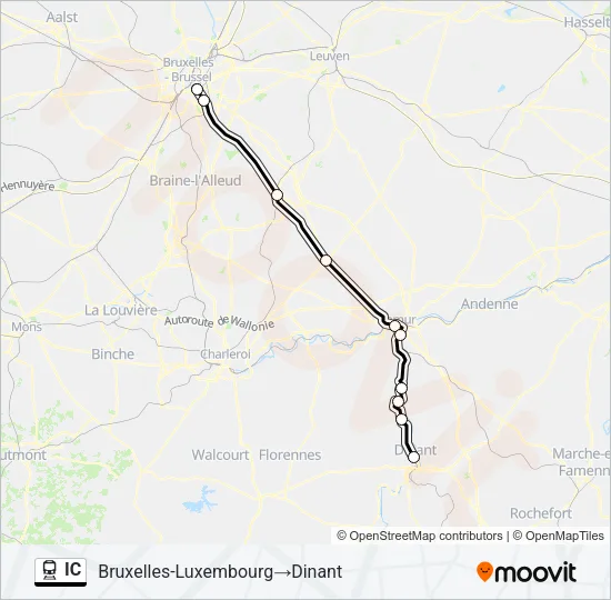 IC Train Line Map