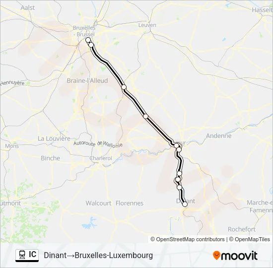 IC Trein Line Map