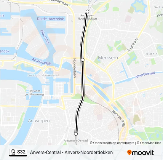 S32 Train Line Map