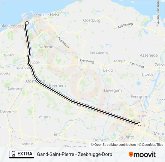 EXTRA Train Line Map