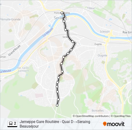 2 bus Line Map