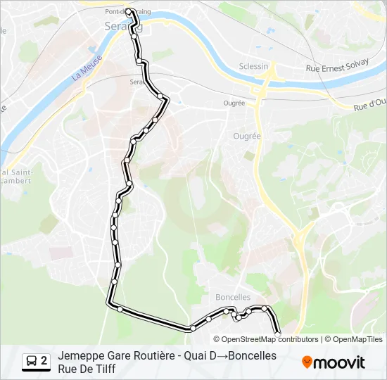 2 Bus Line Map