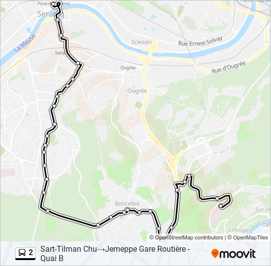 2 bus Line Map