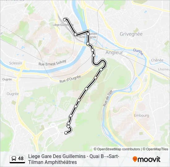 48 Bus Line Map