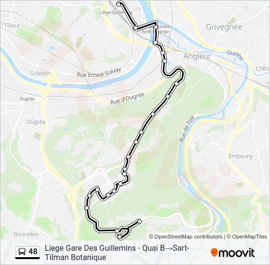 48 Bus Line Map