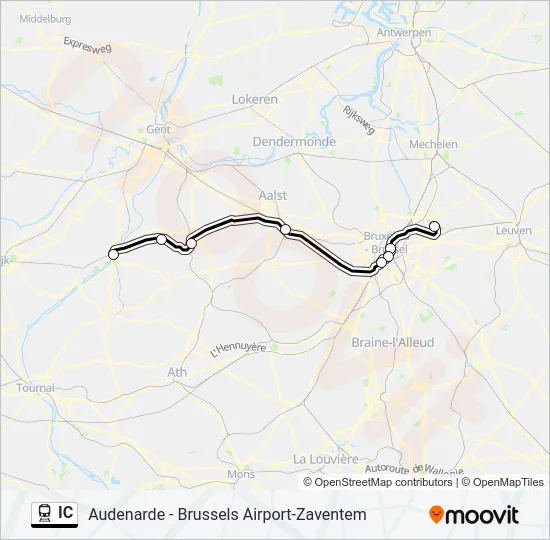 IC Train Line Map