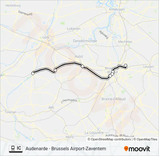 IC Train Line Map