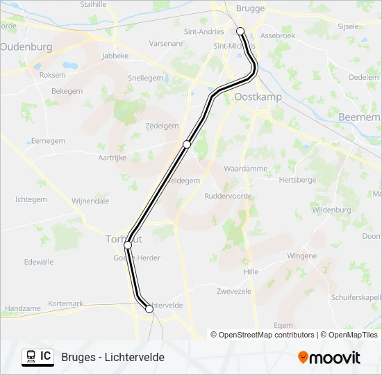 IC Train Line Map