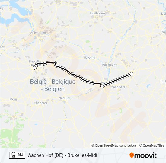 NJ train Line Map