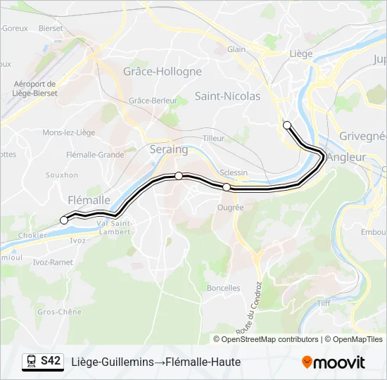 S42 Train Line Map