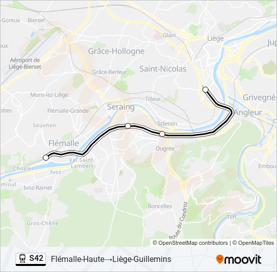 S42 train Line Map