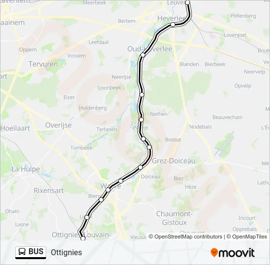 Plan de la ligne BUS 