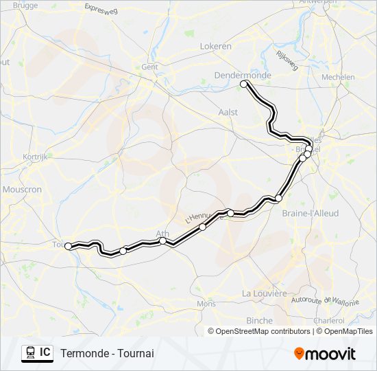 IC train Line Map