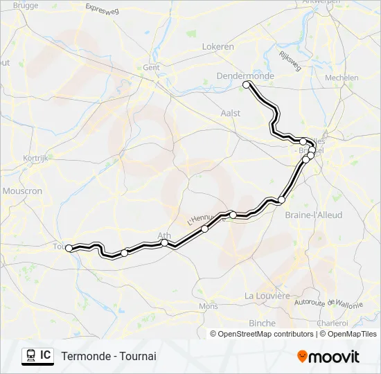 IC Train Line Map