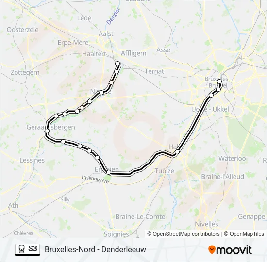 S3 Train Line Map