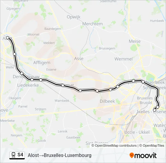S4 Train Line Map